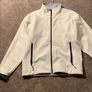 White north face jacket size medium